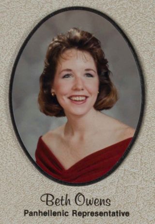 Omicron Chapter Composite Detail, Beth Owens, 1985-1986