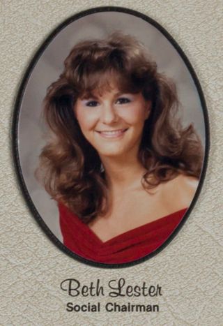 Omicron Chapter Composite Detail, Beth Lester, 1985-1986