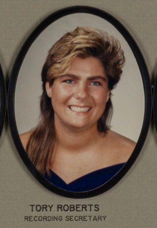 Omicron Chapter Composite Detail, Tory Roberts, 1988-1989