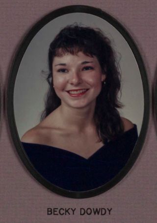 Omicron Chapter Composite Detail, Becky Dowdy, 1992-1993