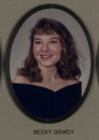 Omicron Chapter Composite Detail, Becky Dowdy, 1993-1994