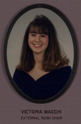 Omicron Chapter Composite Detail, Victoria Macchi, 1994-1995