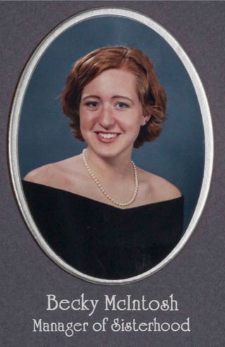 Omicron Chapter Composite Detail, Becky McIntosh, 1998-1999