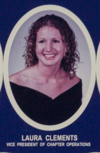 Omicron Chapter Composite Detail, Laura Clements, 2001-2002