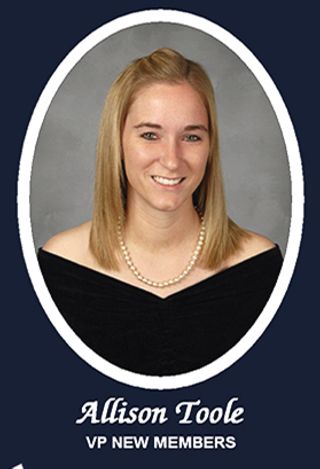 Omicron Chapter Composite Detail, Allison Toole, 2008-2009