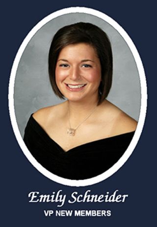 Omicron Chapter Composite Detail, Emily Schneider, 2010-2011