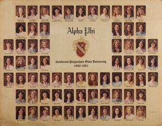 Epsilon Chi Chapter Composite Photograph, 1980-1981