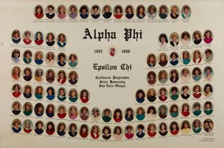 Epsilon Chi Chapter Composite Photograph, 1985-1986