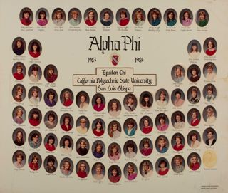 Epsilon Chi Chapter Composite Photograph, 1983-1984
