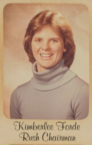 Epsilon Chi Chapter Composite Detail, Kimberlee Forde, 1979-1980