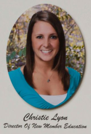 Epsilon Chi Chapter Composite Detail, Christie Lyon, 2008-2009