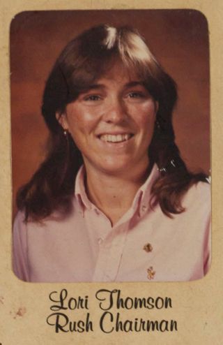 Epsilon Chi Chapter Composite Detail, Lori Thomson, 1980-1981