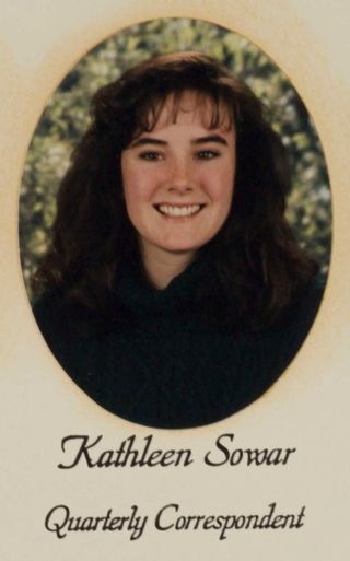 Epsilon Chi Chapter Composite Detail, Kathleen Sowar, 1992-1993