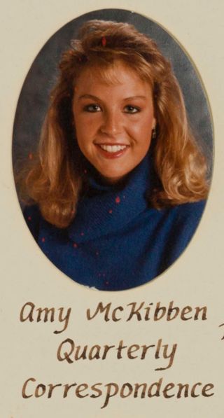 Epsilon Chi Chapter Composite Detail, Amy McKibben, 1984-1985