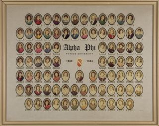 Delta Mu Chapter Composite Photograph, 1983-1984
