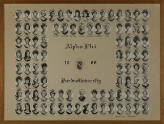 Delta Mu Chapter Composite Photograph, 1968