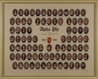 Delta Mu Chapter Composite Photograph, 1995-1996