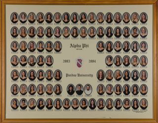 Delta Mu Chapter Composite Photograph, 2003-2004