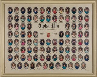 Delta Mu Chapter Composite Photograph, 1987-1988