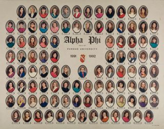 Delta Mu Chapter Composite Photograph, 1991-1992