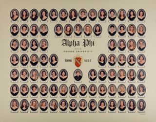 Delta Mu Chapter Composite Photograph, 1996-1997