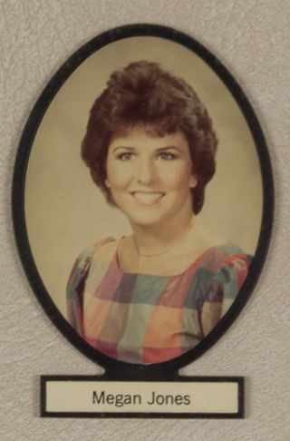 Delta Mu Chapter Composite Detail, Megan Jones, 1983-1984