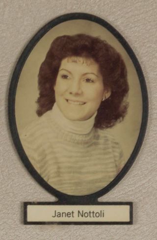 Delta Mu Chapter Composite Detail, Janet Nottoli, 1983-1984