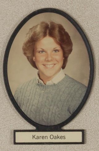 Delta Mu Chapter Composite Detail, Karen Oakes, 1983-1984