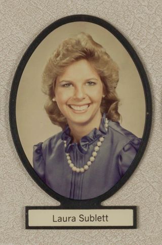 Delta Mu Chapter Composite Detail, Laura Sublett, 1983-1984