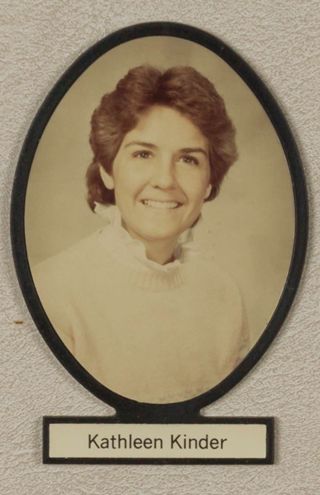 Delta Mu Chapter Composite Detail, Kathleen Kinder, 1983-1984
