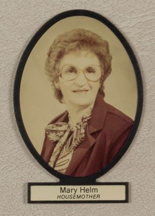 Delta Mu Chapter Composite Detail, Mary Helm, 1983-1984