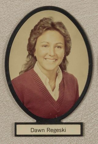 Delta Mu Chapter Composite Detail, Dawn Regeski, 1983-1984