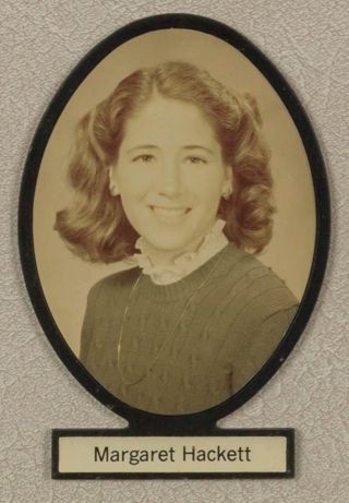 Delta Mu Chapter Composite Detail, Margaret Hackett, 1983-1984
