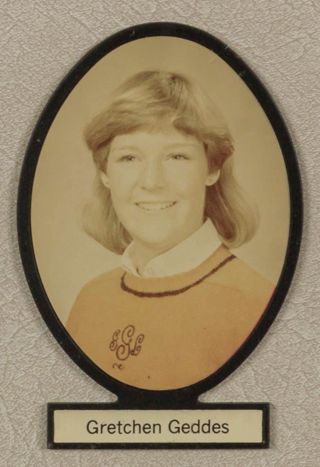 Delta Mu Chapter Composite Detail, Gretchen Geddes, 1983-1984