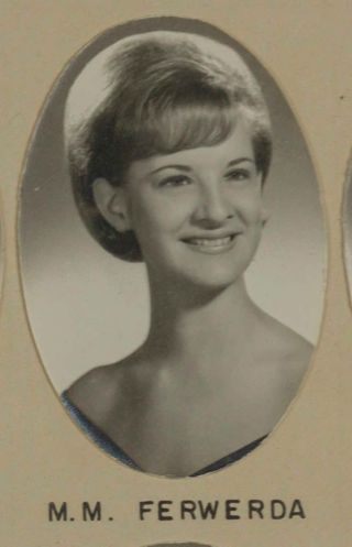 Delta Mu Chapter Composite Detail, M.M. Ferwerda, 1966