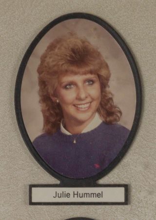 Delta Mu Chapter Composite Detail, Julie Hummel, 1984-1985