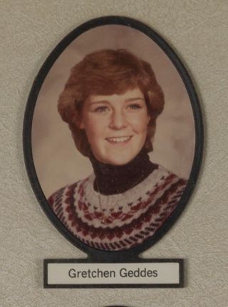 Delta Mu Chapter Composite Detail, Gretchen Geddes, 1984-1985