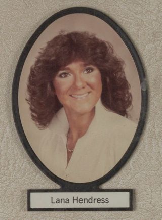 Delta Mu Chapter Composite Detail, Lana Hendress, 1984-1985