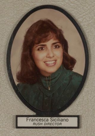 Delta Mu Chapter Composite Detail, Francesca Siciliano, 1984-1985