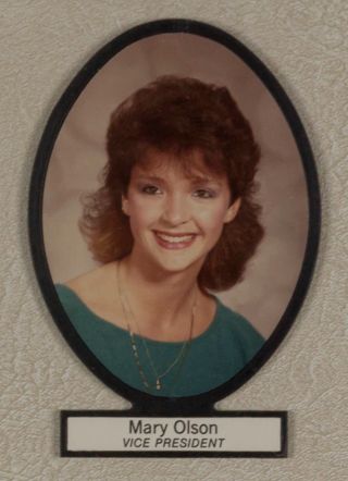 Delta Mu Chapter Composite Detail, Mary Olson, 1984-1985