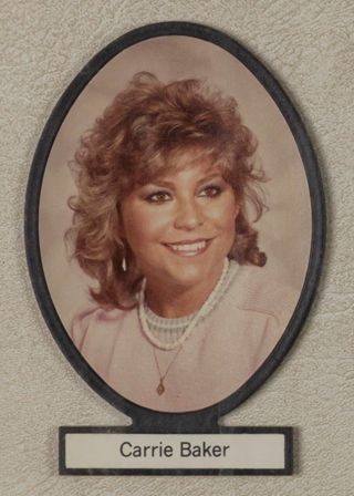 Delta Mu Chapter Composite Detail, Carrie Baker, 1984-1985