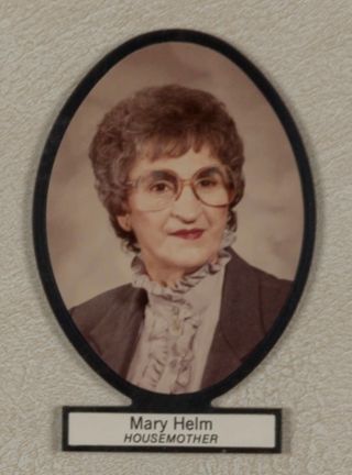 Delta Mu Chapter Composite Detail, Mary Helm, 1984-1985