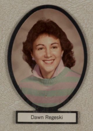 Delta Mu Chapter Composite Detail, Dawn Regeski, 1984-1985