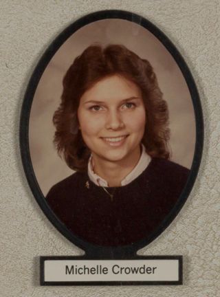 Delta Mu Chapter Composite Detail, Michelle Crowder, 1984-1985