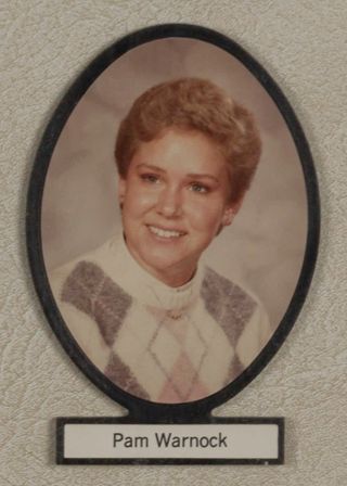 Delta Mu Chapter Composite Detail, Pam Warnock, 1984-1985