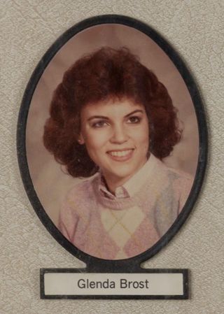 Delta Mu Chapter Composite Detail, Glenda Brost, 1984-1985