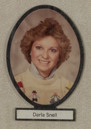 Delta Mu Chapter Composite Detail, Darla Snell, 1984-1985