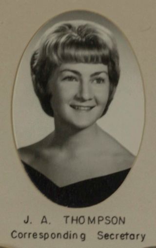 Delta Mu Chapter Composite Detail, J.A. Thompson, 1965
