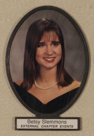 Delta Mu Chapter Composite Detail, Betsy Slemmons, 1995-1996