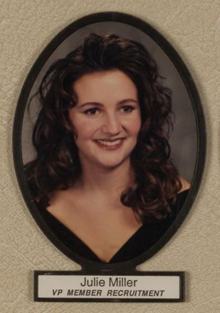 Delta Mu Chapter Composite Detail, Julie Miller, 1995-1996